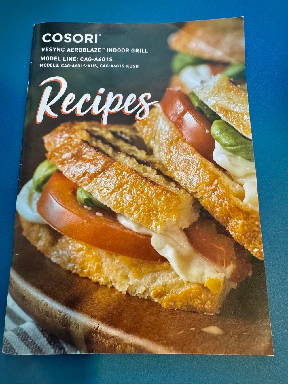 Cosori VeSync Aeroblaze Indoor Grill Recipe Booklet CAG-A601S